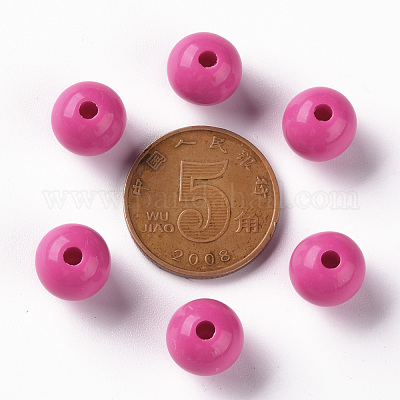 Непрозрачные акриловые бусины MACR-S370-C10mm-A13-1