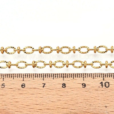 Текстурированные овальные звенья цепей из нержавеющей стали 304 CHS-N005-06A-G-1