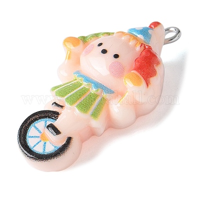 Подвески из непрозрачной смолы цирк RESI-S019-01B-1