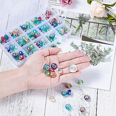 Стеклянные шампала бусины GPDL-TA0001-01-1