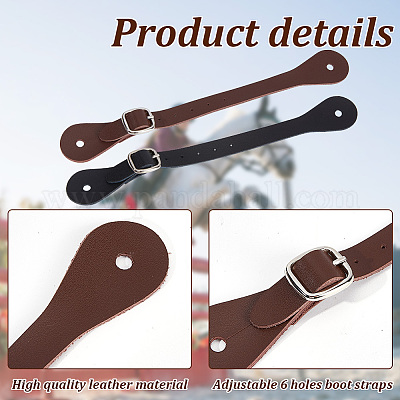 4 комплект ремней для шпор из кожи двух цветов FIND-OC0003-55-1