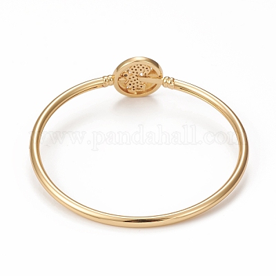 Браслеты из латуни с микропаве из кубического циркония BJEW-E071-16G-02-1