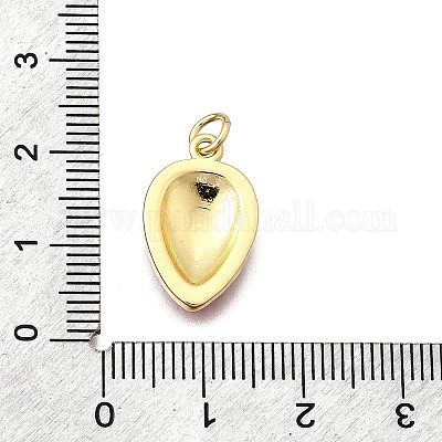 Латунь эмаль подвески KK-F896-01B-G-1