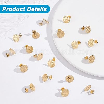 40 шт. фурнитура для сережек-гвоздиков из нержавеющей стали 304 STAS-UN0025-27-1