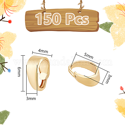 150 шт. латунные защелки на дужках KK-UN0002-70-1