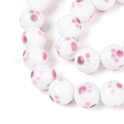 Бусы лэмпворк ручной работы LAMP-N028-21A-1