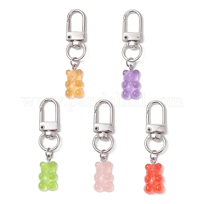 Подвеска из медведя из смолы HJEW-JM02599-1