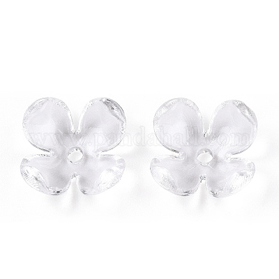 4-лепестковые прозрачные акриловые шарики FACR-T001-09A-1