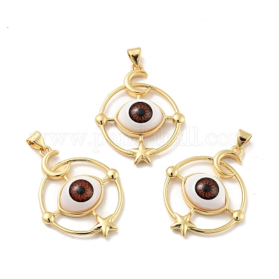 Подвески из непрозрачной смолы KK-G419-09G-03-1