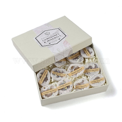 Гальваника природный агат жеода рог изобилия образец минерала DJEW-M014-02E-1