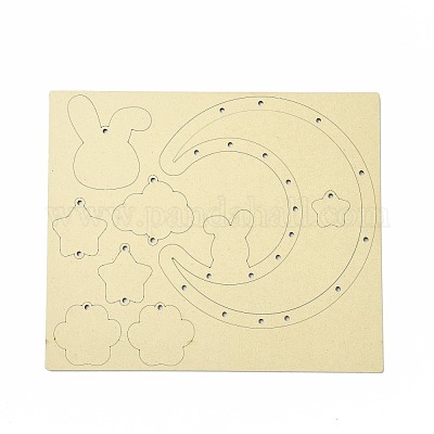 Наборы для изготовления колокольчиков луны и кролика своими руками DIY-A029-01-1