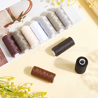 10 шт. нитки швейные полиэстеровые 10-х цветов SENE-CY0001-05A-1