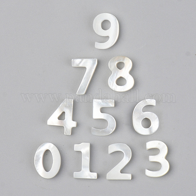 Натуральная белая ракушка перламутровая подвеска SSHEL-R048-004-M-1