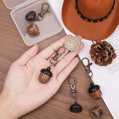 Деревянная подвеска HJEW-AB00442-1