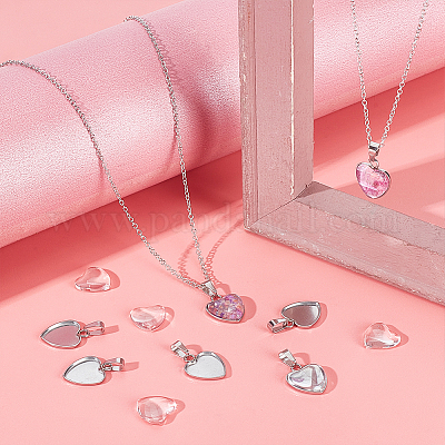 Набор для самостоятельного изготовления кулона в виде сердца DIY-UN0005-51-1