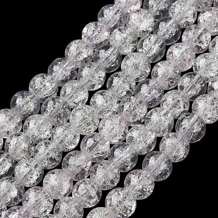 Окрашенного распылением треск стеклянные бусы нити CCG-XCP0001-11-1