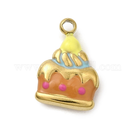 Подвески из нержавеющей стали 304 с эмалью STAS-I355-12G-02-1