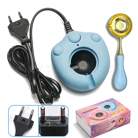 25a 250v пластиковый электрический нагреватель для восковой печати с отпечатком кошачьей лапы и ложкой STAM-K001-06B-1