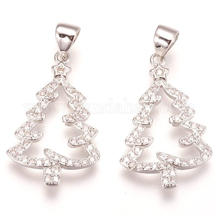 Латунные микро проложить кубического циркония подвески ZIRC-F086-01P-1