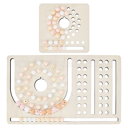 Деревянная доска из бисера DIY-WH0430-892-1
