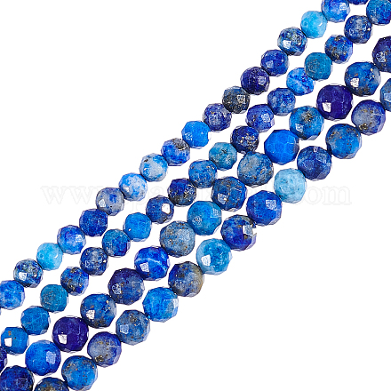 2 нити 2 стиля нити натуральных бусин лазурита G-AR0004-45-1