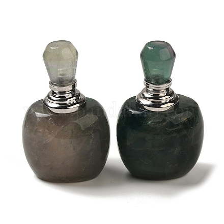 Флаконы для духов с капельницей из натурального флюорита DJEW-H010-05P-03-1