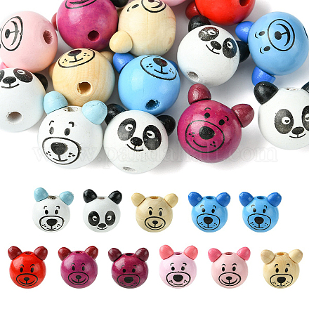 Натуральные деревянные бусы WOOD-YW0001-20-1