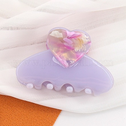 Заколки для волос из ацетата в форме сердца PW-WG72AF5-05-1