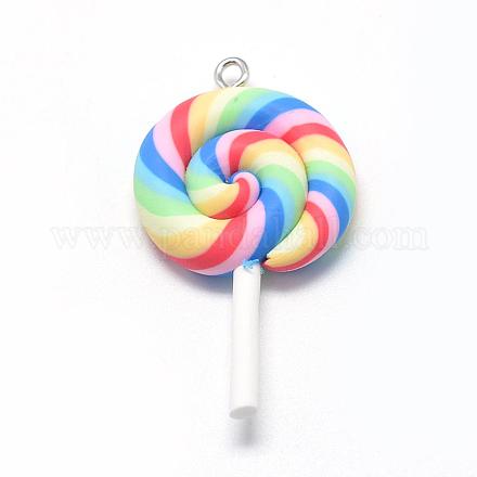 Ручной полимерной глины большие кулоны CLAY-Q240-007L-1