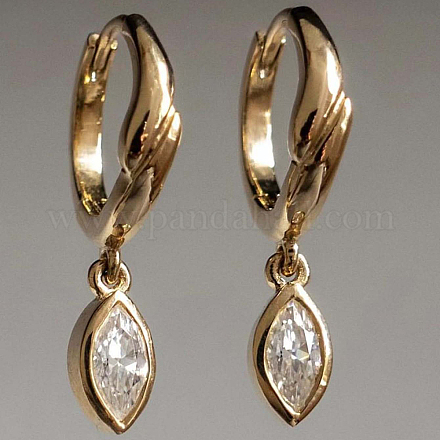 Элегантные серьги-подвески с серебряной инкрустацией из циркония S925 GT9786-1