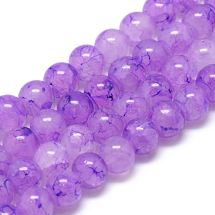 Стеклянные бусины DGLA-S115-8mm-YS37-1