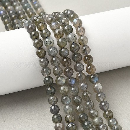 Природные лабрадорита бисер нитей G-U017-6mm-01-1