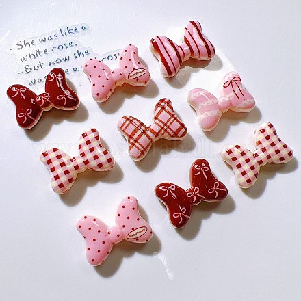 Печатные непрозрачные акриловые бусины OACR-I027-01A-01-1