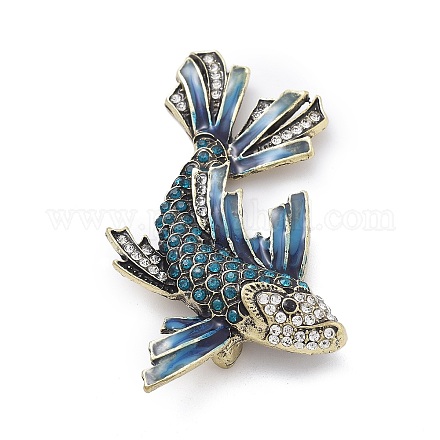 Эмалевые булавки в виде золотой рыбки JEWB-E041-01AB-01-1