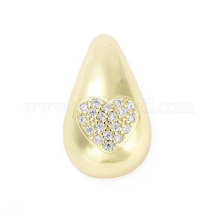 Покрытие стойки латунь микропаве прозрачные подвески из кубического циркония KK-H474-18G-02-1