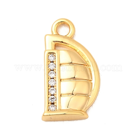 Латунные микро проложить кубического циркония подвески KK-C117-12G-D-1