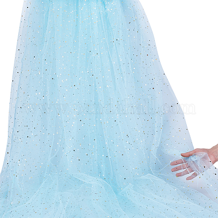 6 ярд полиэстеровой сетчатой ткани со звездным узором DIY-WH0060-94D-1