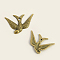 Tibetan Style Alloy Pendants, Bird, Antique Bronze, Lead Free and Cadmium Free, 24x17x2mm, Hole: 1mm, about 815pcs/1000g
