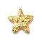 304 Stainless Steel Pendants, Real 14K Gold Plated, Starfish, 17.5x18x2.5mm, Hole: 0.8mm