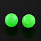 Fluorescence Acrylic Beads, Round, Lime, 16mm, Hole: 2mm, about 210pcs/500g