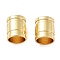 304 Stainless Steel Cord End Caps, Column, Golden, 7x6mm, Hole: 5mm