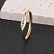 Heart Wing Pattern 304 Stainless Steel Finger Rings, Golden, US Size 8(18.1mm)