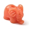 Synthetic Coral Beads, Elephant, Coral, 14.5x10.5x8.5mm, Hole: 1.6mm