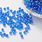 Eco-Friendly Transparent Acrylic Beads, Round, AB Color, Dodger Blue, 10mm, Hole: 1.8mm, about 1000pcs/500g
