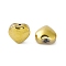 Electroplate Glass Bead, Golden Plated, Heart, Gainsboro, 10x10x5mm, Hole: 1mm