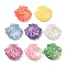 Transparent Marine Organism Resin Cabochons, with Paillette, Shell Shape, 19x22x7.5mm