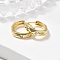 Ring Sparkling Cubic Zirconia Huggie Hoop Earrings for Girl Women, Lead Free & Nickel Free & Cadmium Free, Brass Micro Pave Cubic Zirconia Earrings, Real 18K Gold Plated, 12x13x2.5mm, Pin: 0.7mm
