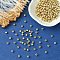 CCB Plastic Beads, for DIY Jewelry Making, Round, Golden, 4mm, Hole: 1.5mm