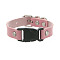 Imitation Leather & Alloy & Plastic Bracelets for Men Women, Platinum, Pink, 9-7/8 inch(25cm)