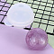 Silicone Molds, Resin Casting Molds, For UV Resin, Epoxy Resin Jewelry Making, Round, Sphere Mold, White, 49.5x41mm, Inner Diameter: 30mm